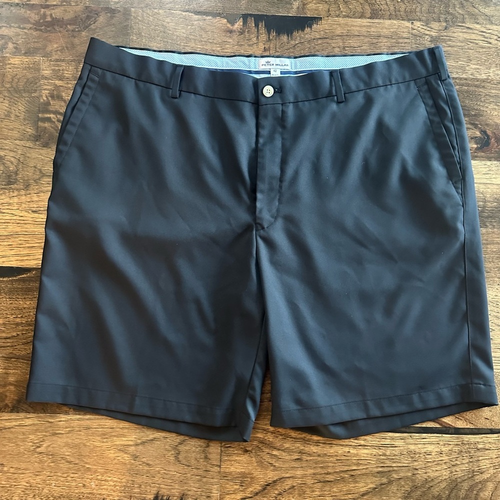 Peter Millar Salem Performance Golf Shorts - 42 Black
